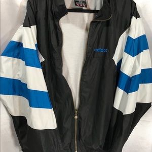 Adidas 80s 90s windbreaker size Large Colorblock